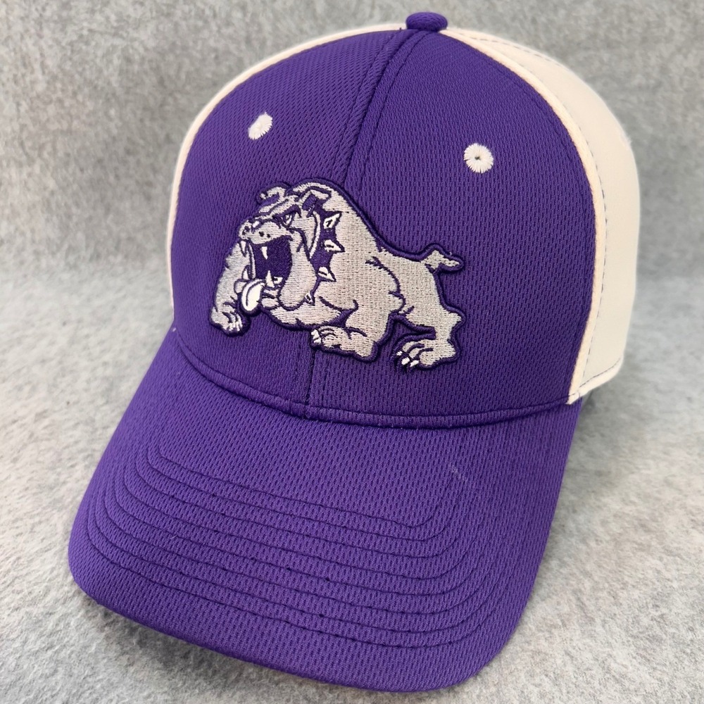 Bulldog Mascot Mens Purple Pukka Fayetteville High School Hat Mesh SM/M